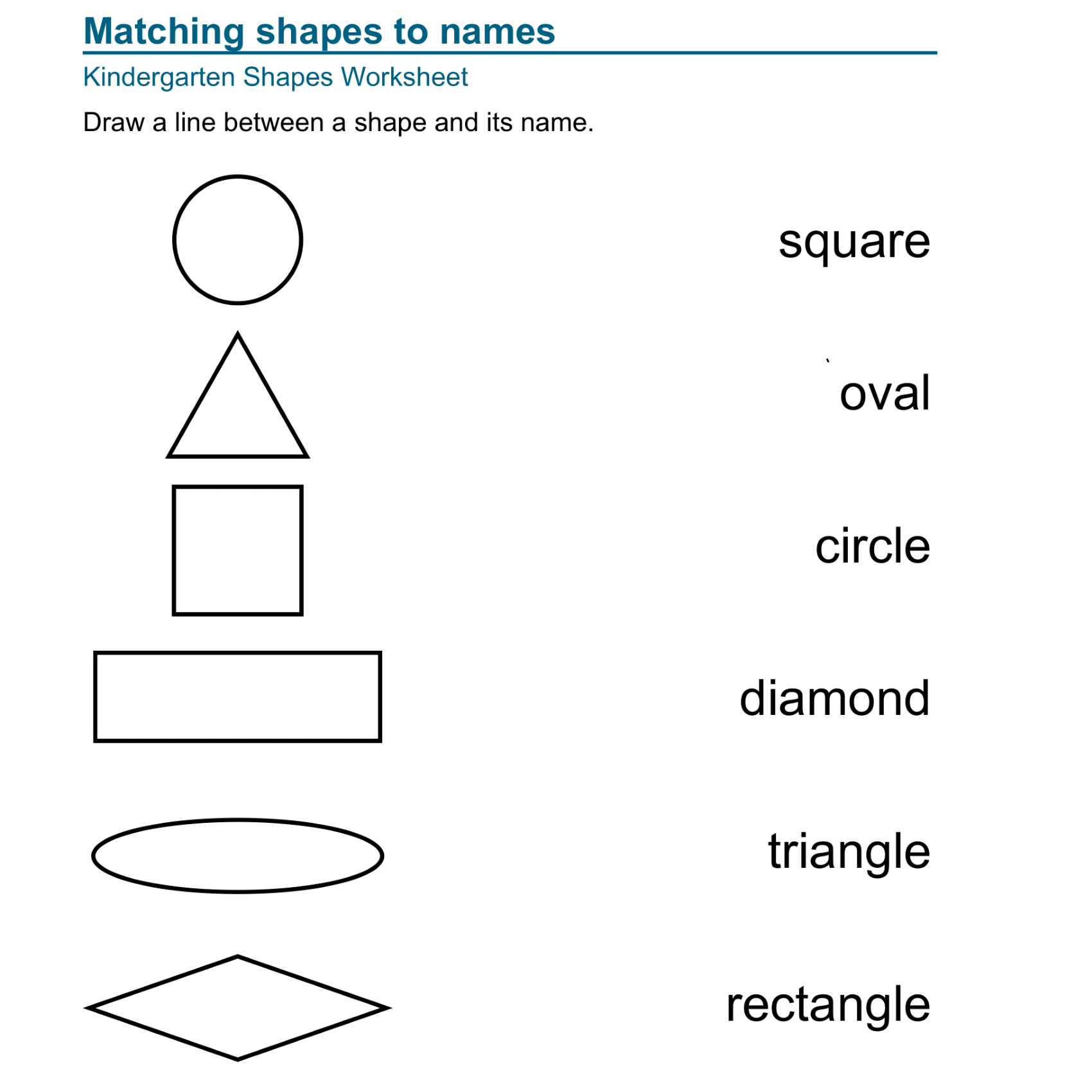 Kindergarten 2D Shape Recognition Worksheets Made By Teachers Kindergarten 2D Shape Recognition Worksheets Made By Teachers
