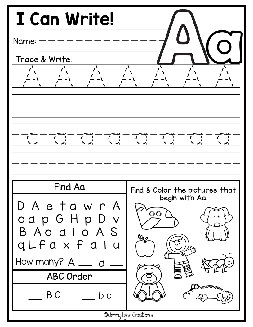 Kindergarten ABC Worksheets Made By Teachers