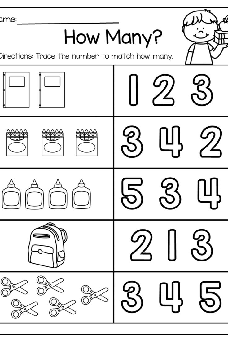free math worksheets for pre kindergarten