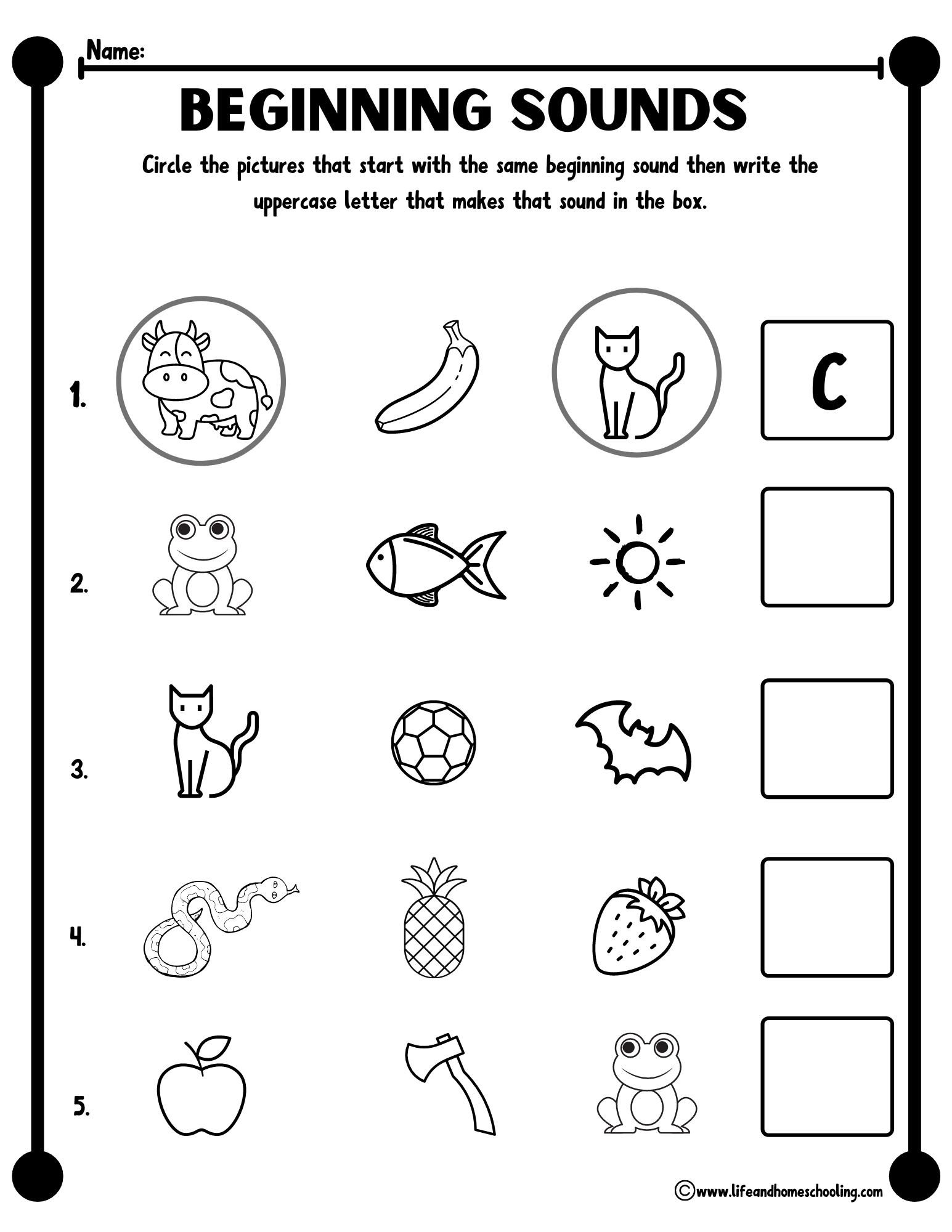 Kindergarten Beginning Sound Worksheet Made By Teachers Kindergarten Beginning Sound Worksheet Made By Teachers