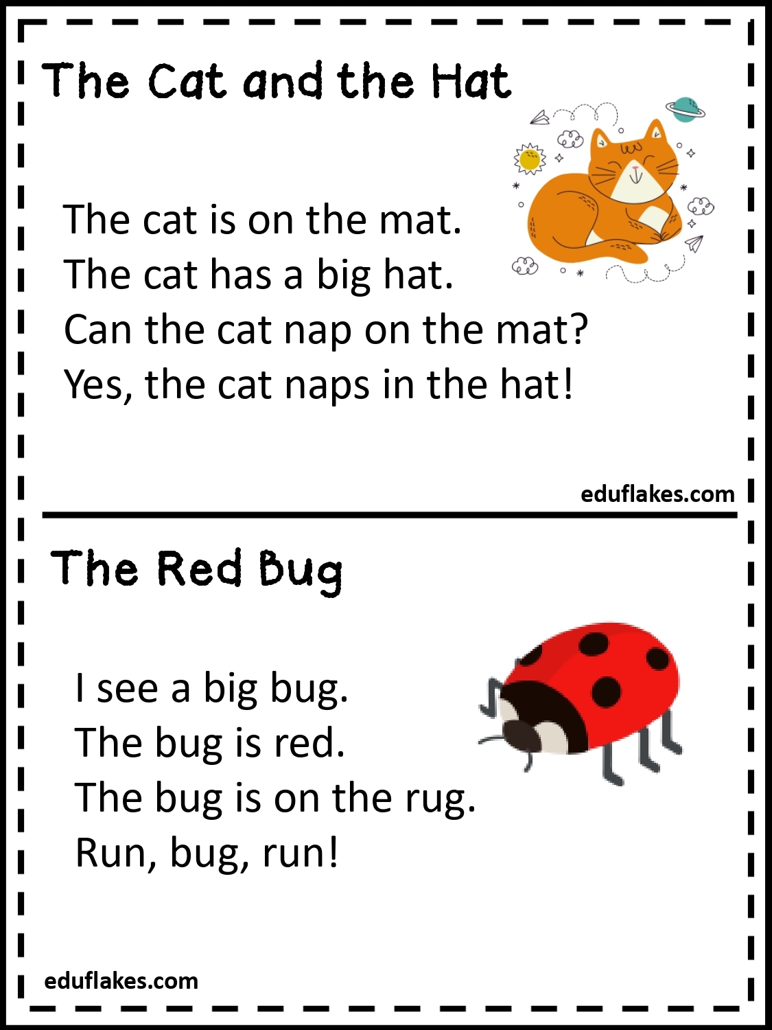 Kindergarten CVC Reading Passages Free PDF Eduflakes Kindergarten CVC Reading Passages Free PDF Eduflakes