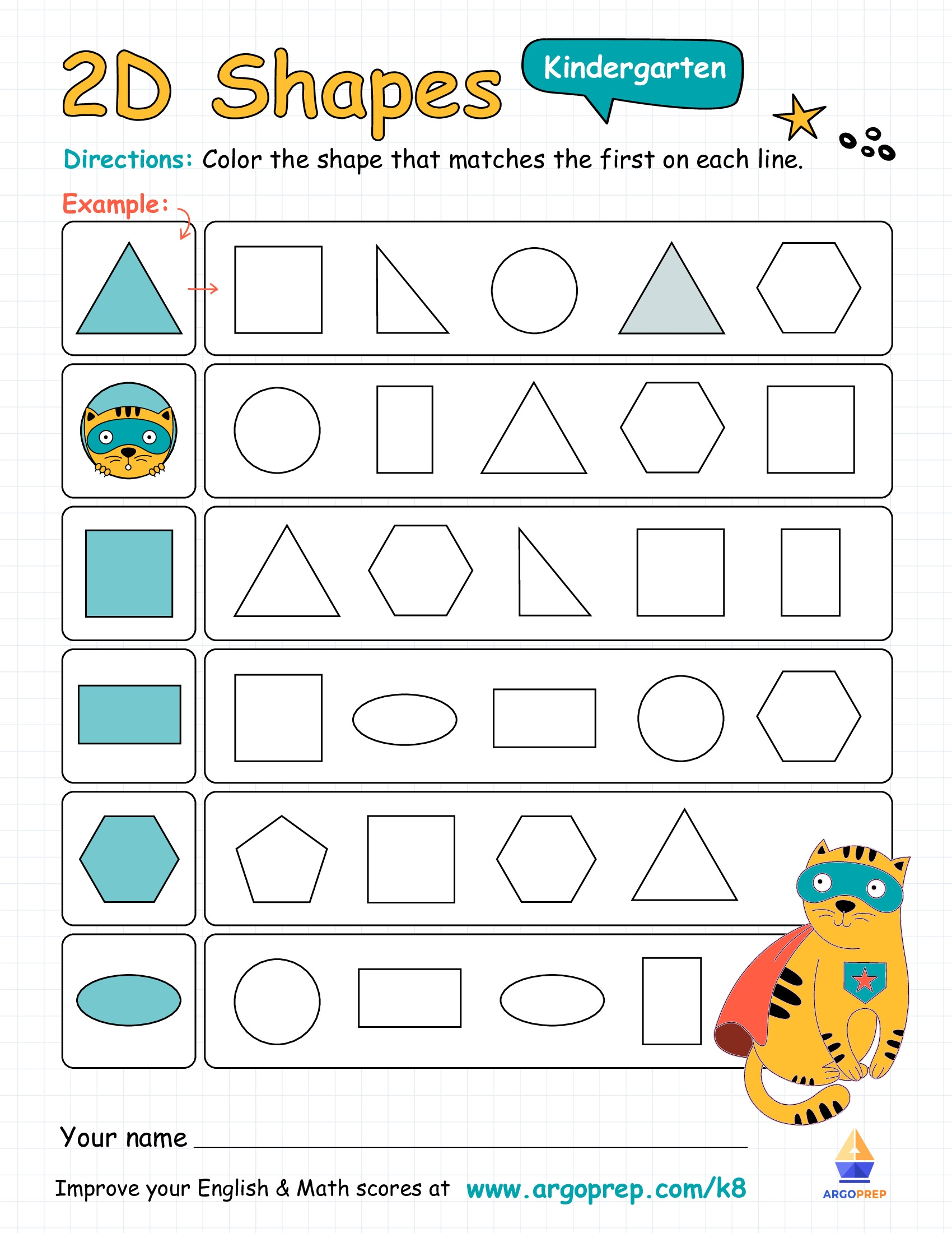 kindergarten geometry worksheets