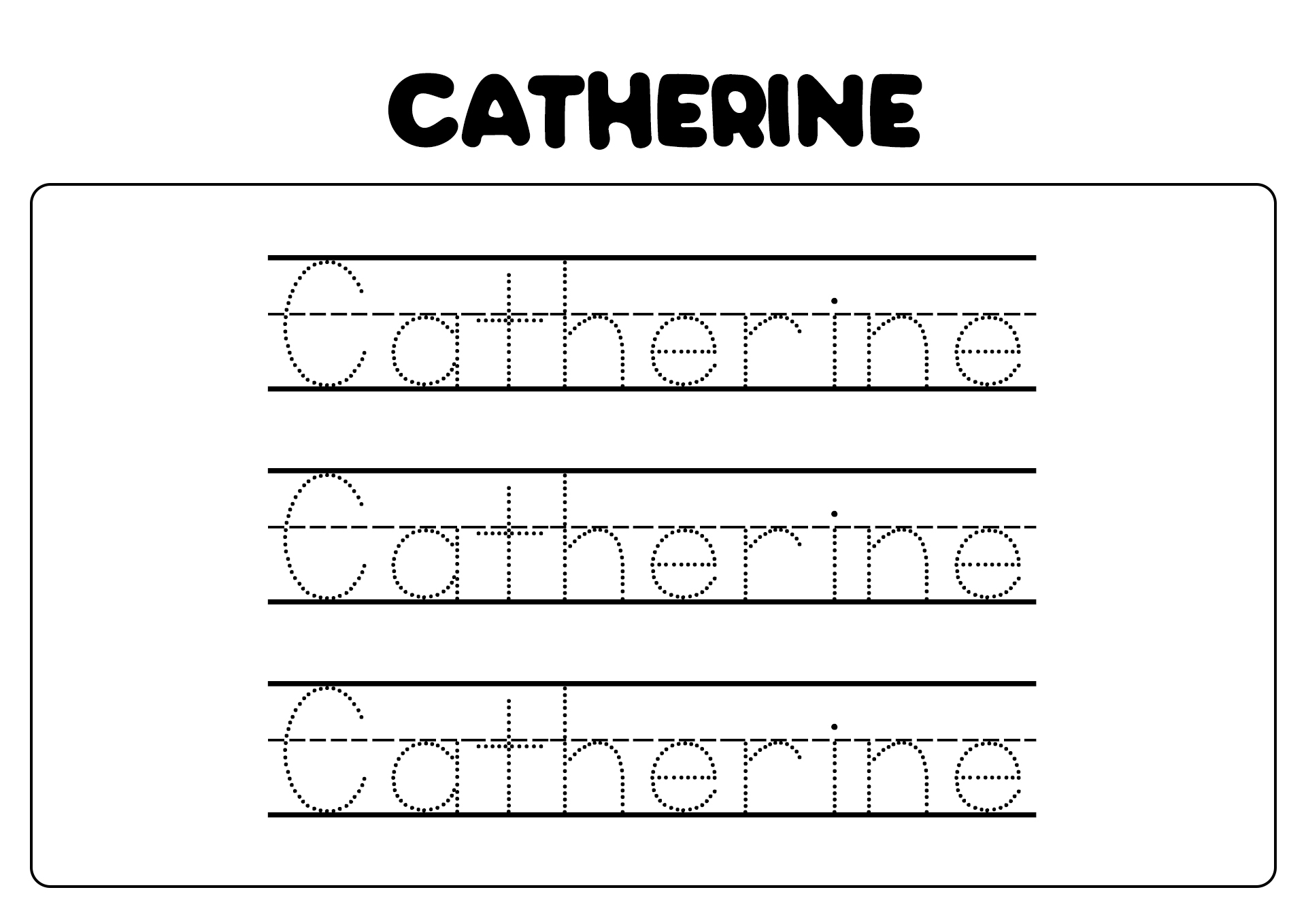 Kindergarten Name Tracing Worksheets Printable Kindergarten Name Tracing Worksheets Printable