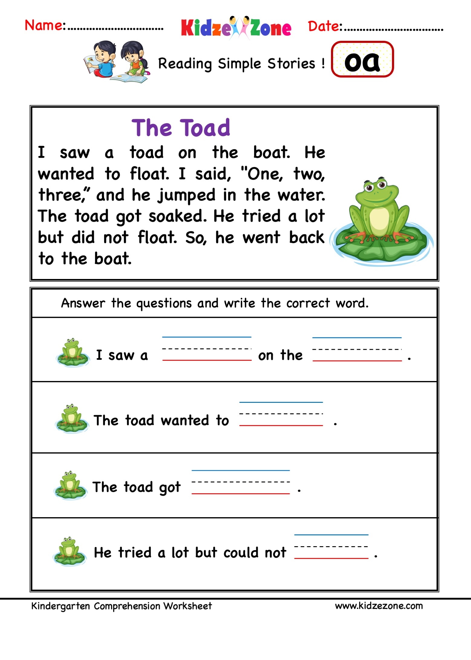 jolly phonics oa worksheet