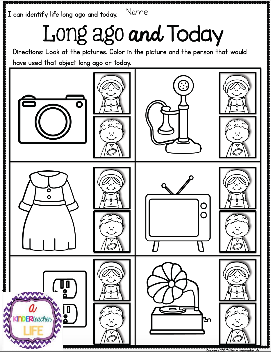 social studies worksheet for kindergarten