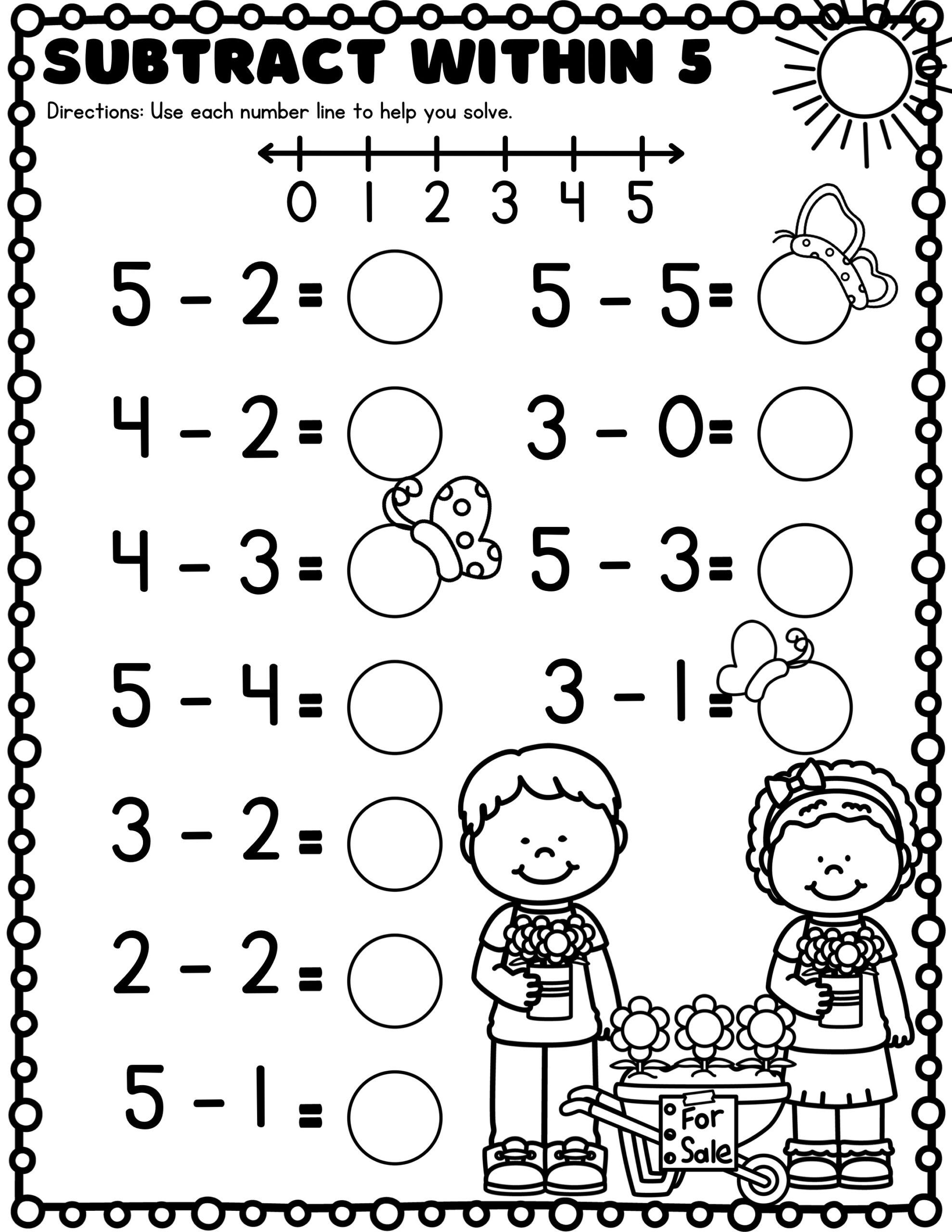 addition and subtraction kindergarten worksheets addition and subtraction kindergarten worksheets