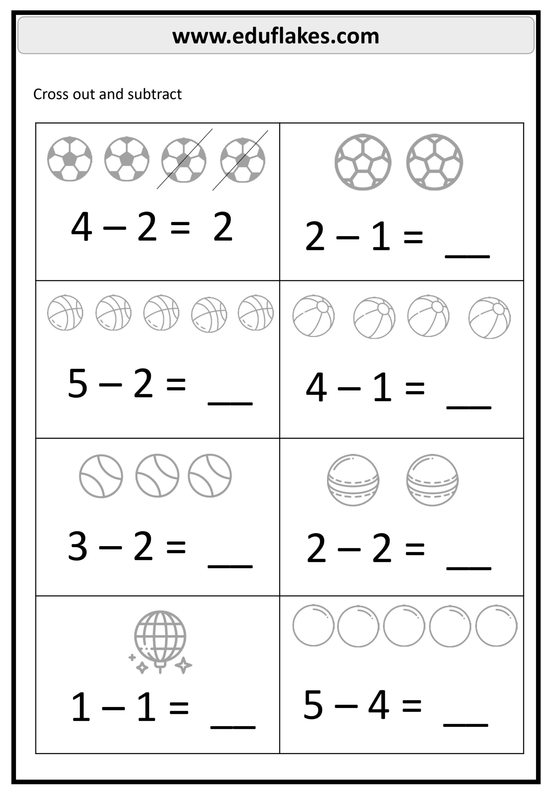 subtraction worksheets for kindergarten subtraction worksheets for kindergarten