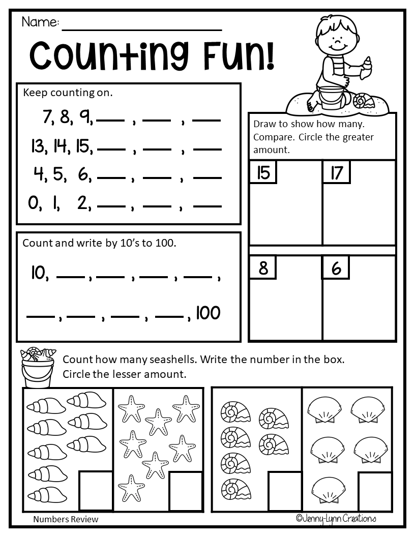 Kindergarten Summer Review Made By Teachers