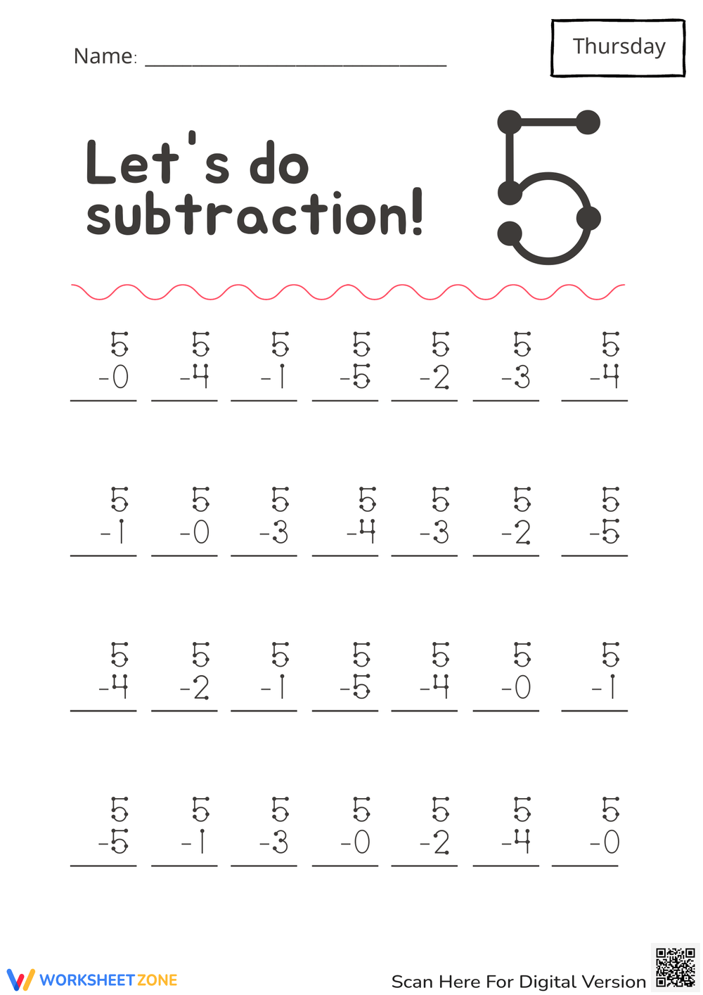 Kindergarten Touch Math Worksheets Printable