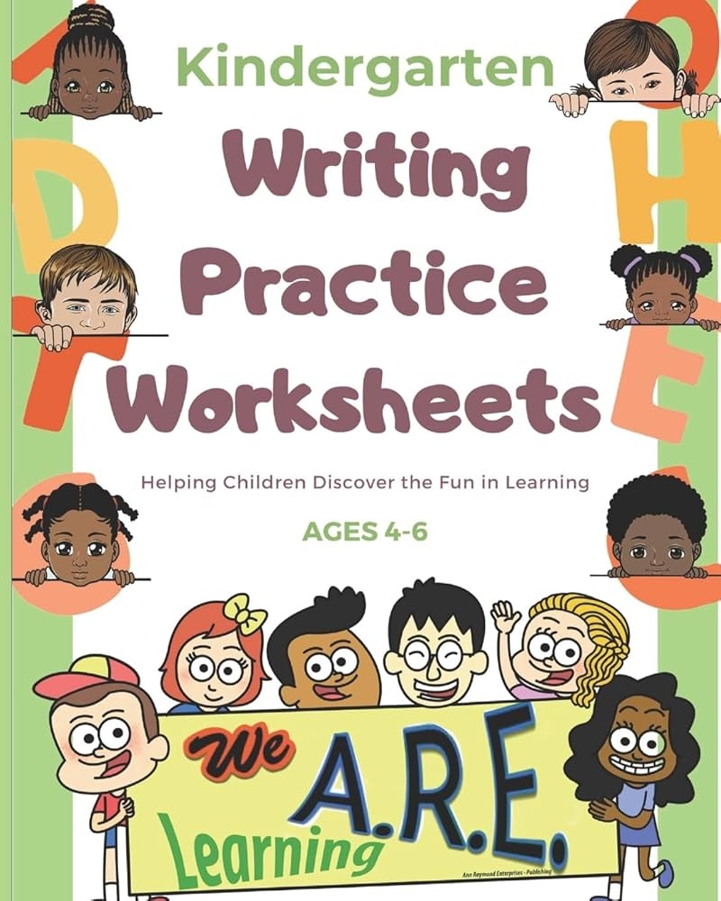 Kindergarten Writing Practice Worksheets Helping Kids Have Fun Learning Write Draw Color In 1 Book Learning WeA R E 9798654297310 Amazon Books
