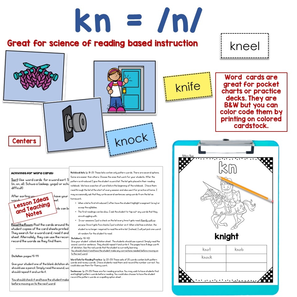 kn phonics worksheet