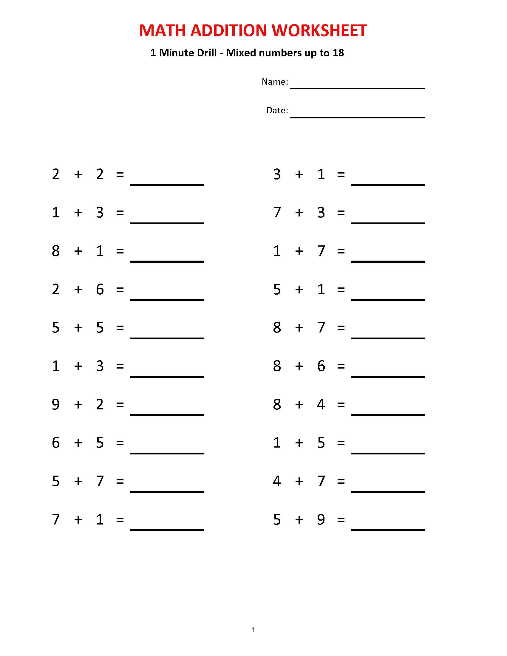 kumon math worksheets for kindergarten