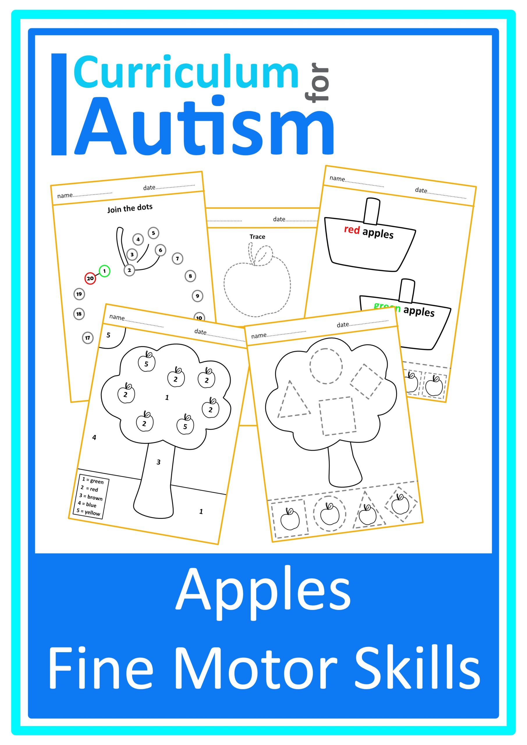 worksheets for autistic preschoolers