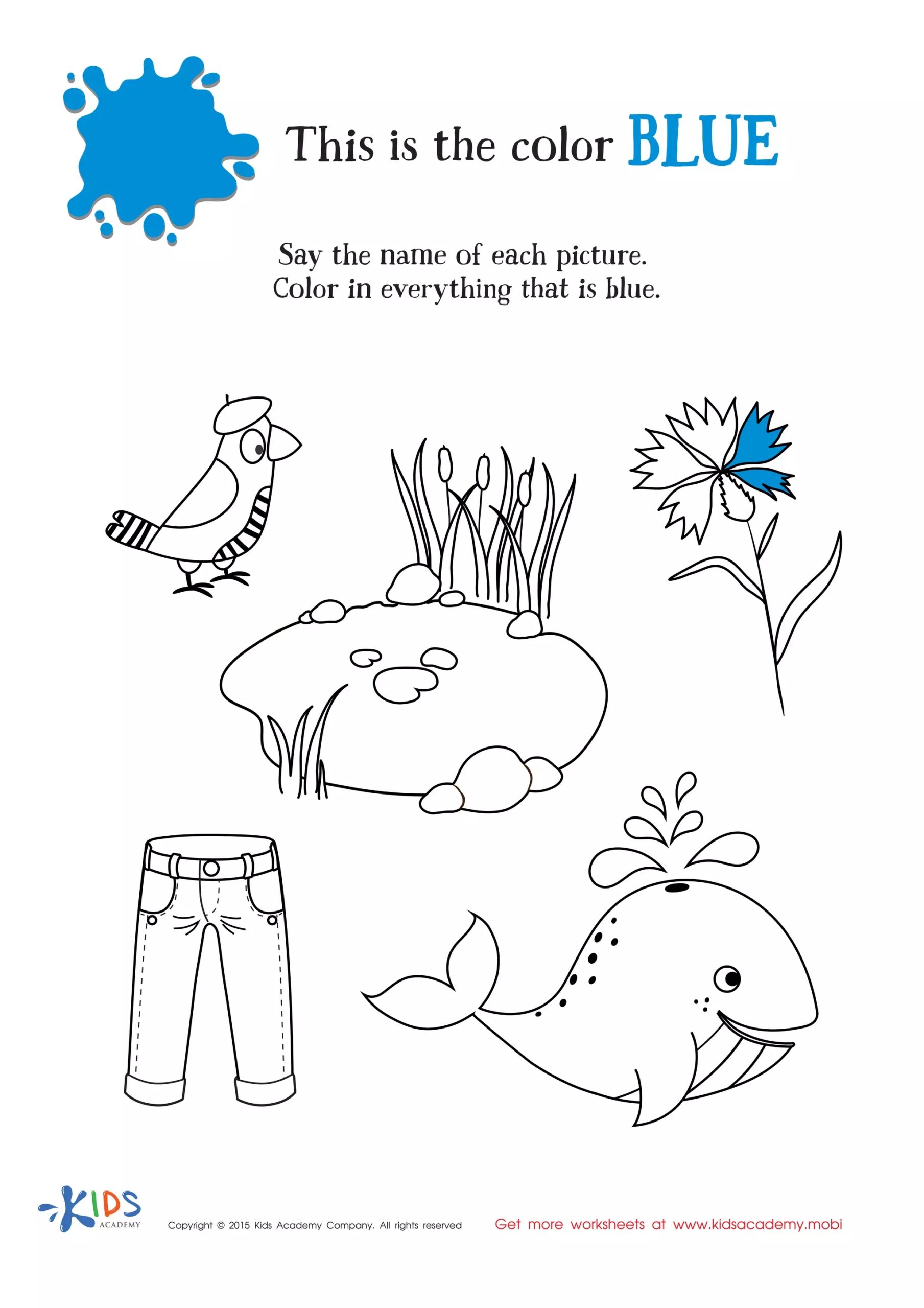 Learning Color Blue For Toddlers And Preschool PDF