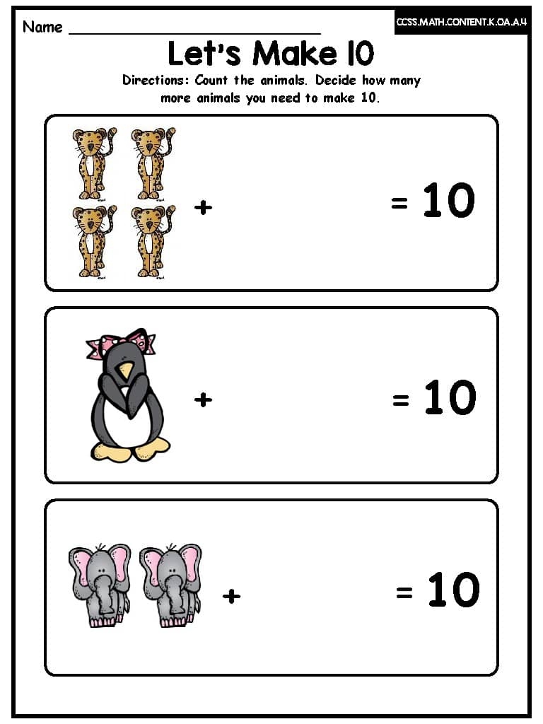 make 10 math worksheets make 10 math worksheets