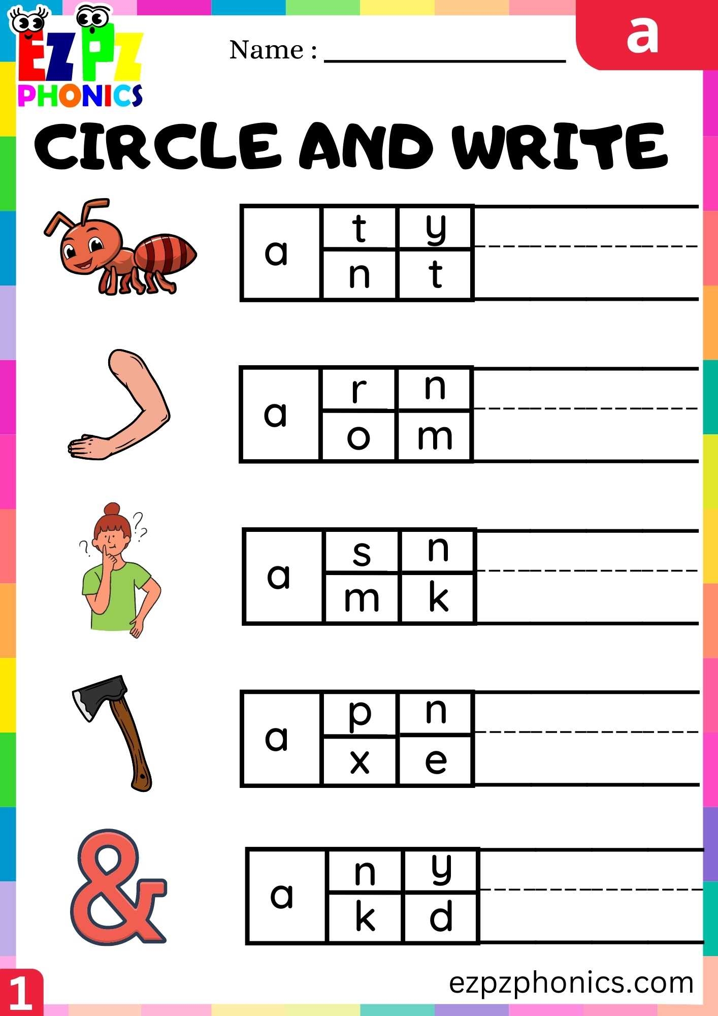 kindergarten phonics worksheets pdf free download