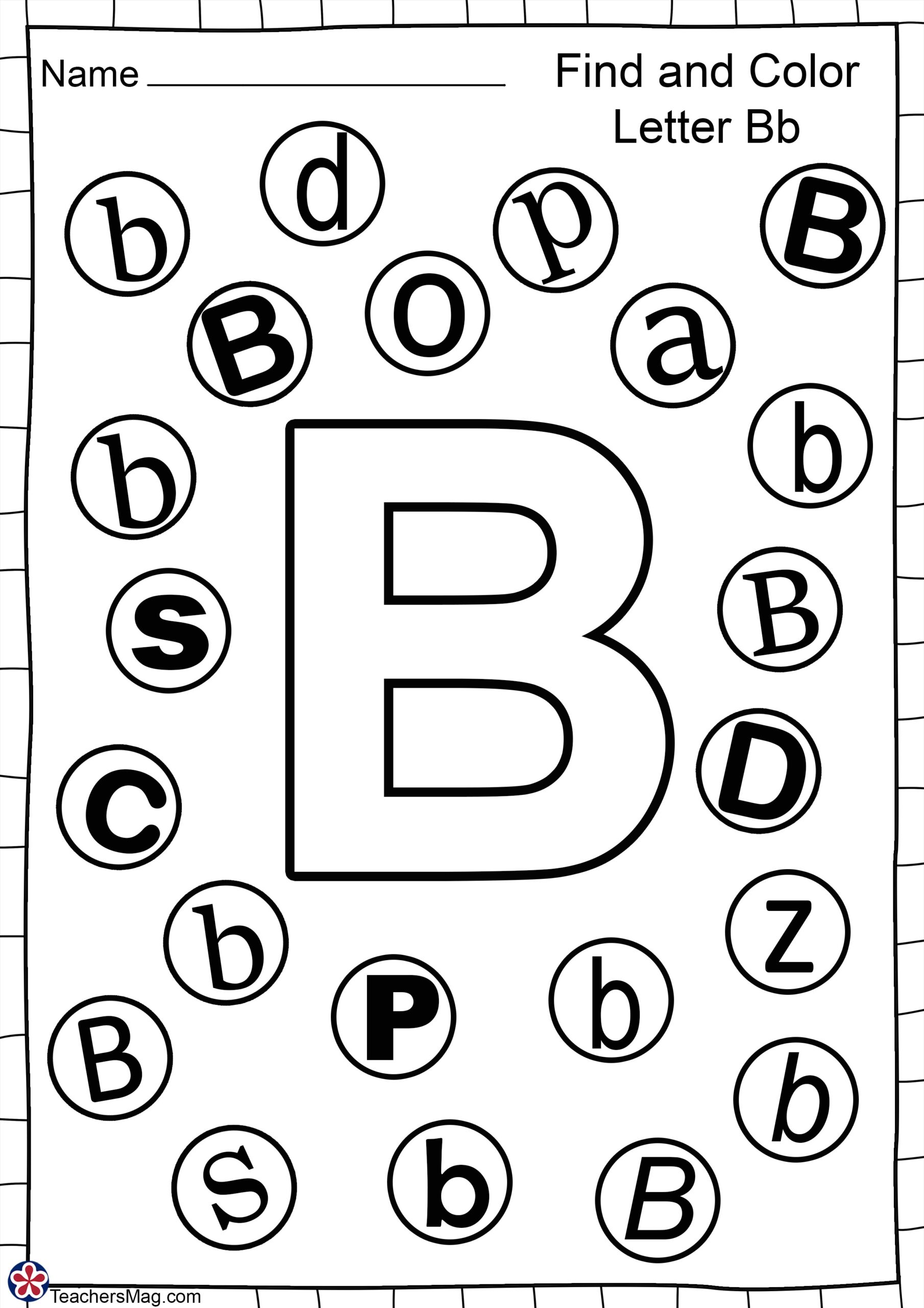 Letter B Free Worksheets TeachersMag Letter B Free Worksheets TeachersMag
