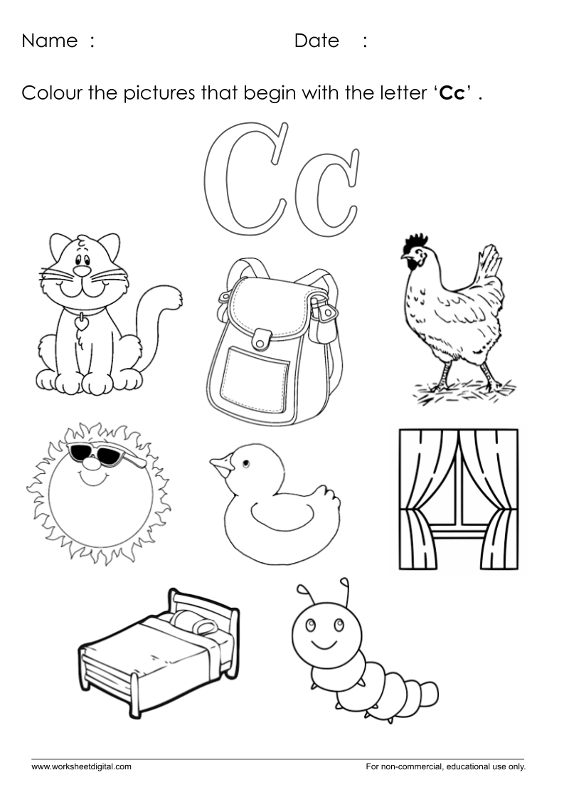 Letter C Worksheet For Kindergarten Worksheet Digital 1 Teacher Made Resources
