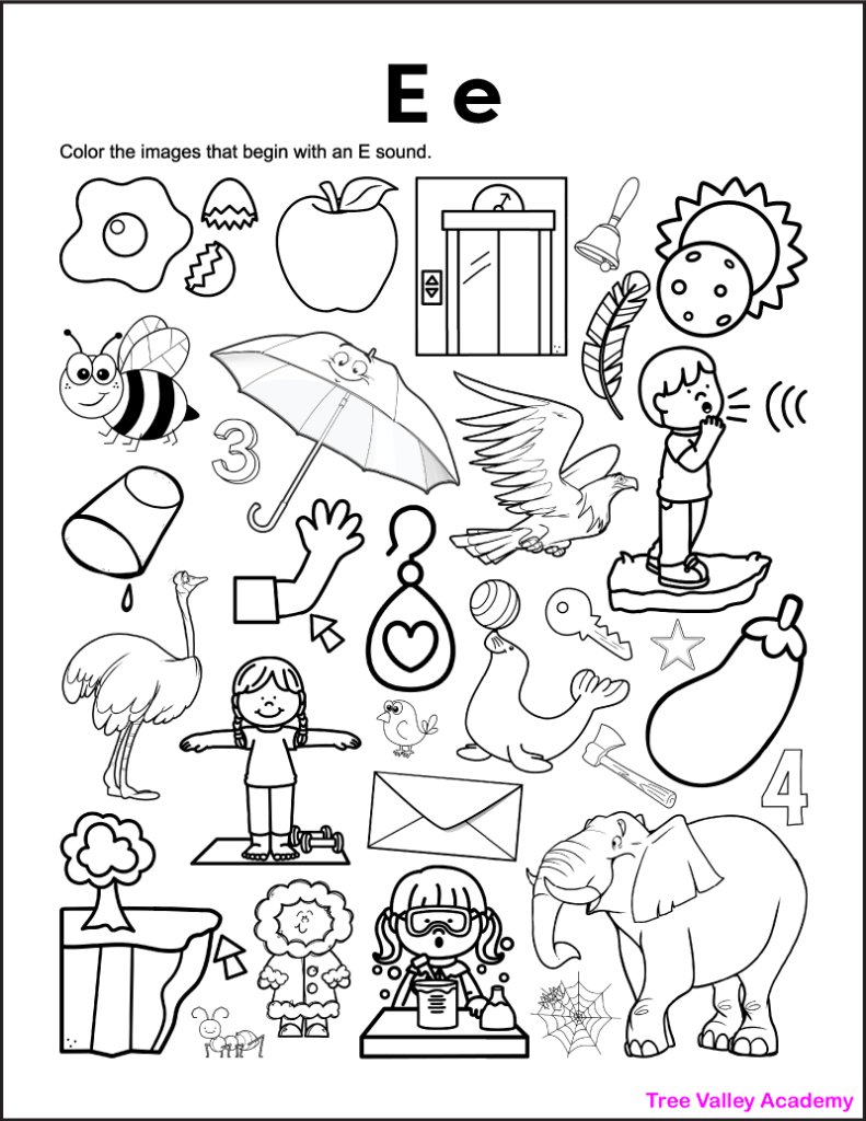 letter e worksheets for kindergarten letter e worksheets for kindergarten