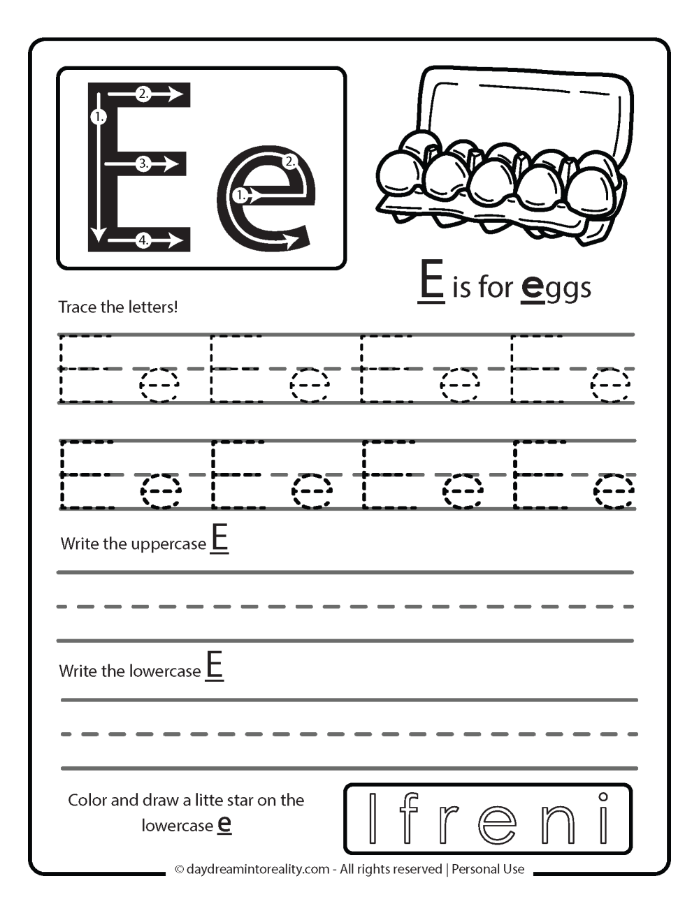 Letter E Worksheets 55 Free PDF Printables Daydream Into Reality Letter E Worksheets 55 Free PDF Printables Daydream Into Reality