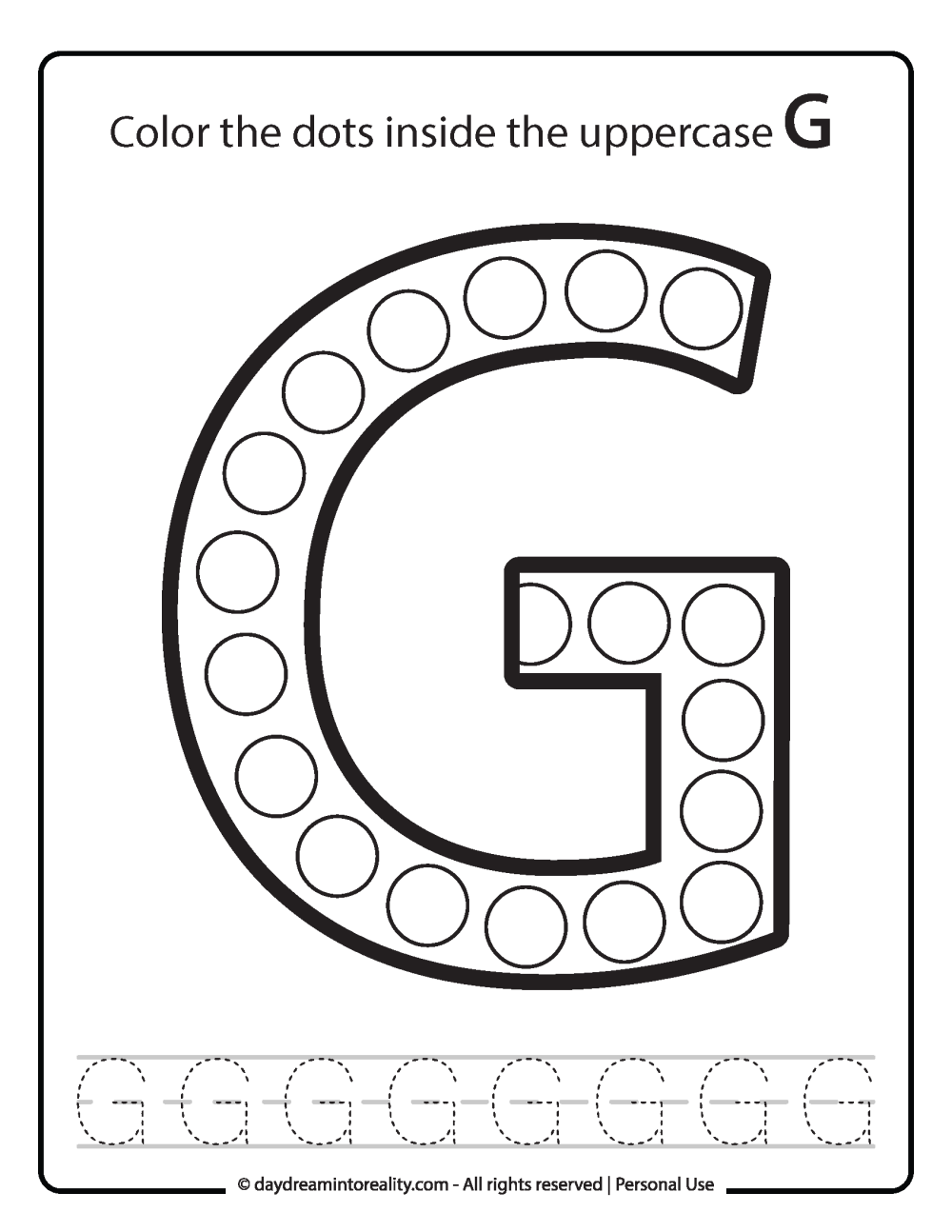 Letter G Worksheets 55 Free PDF Printables Daydream Into Reality