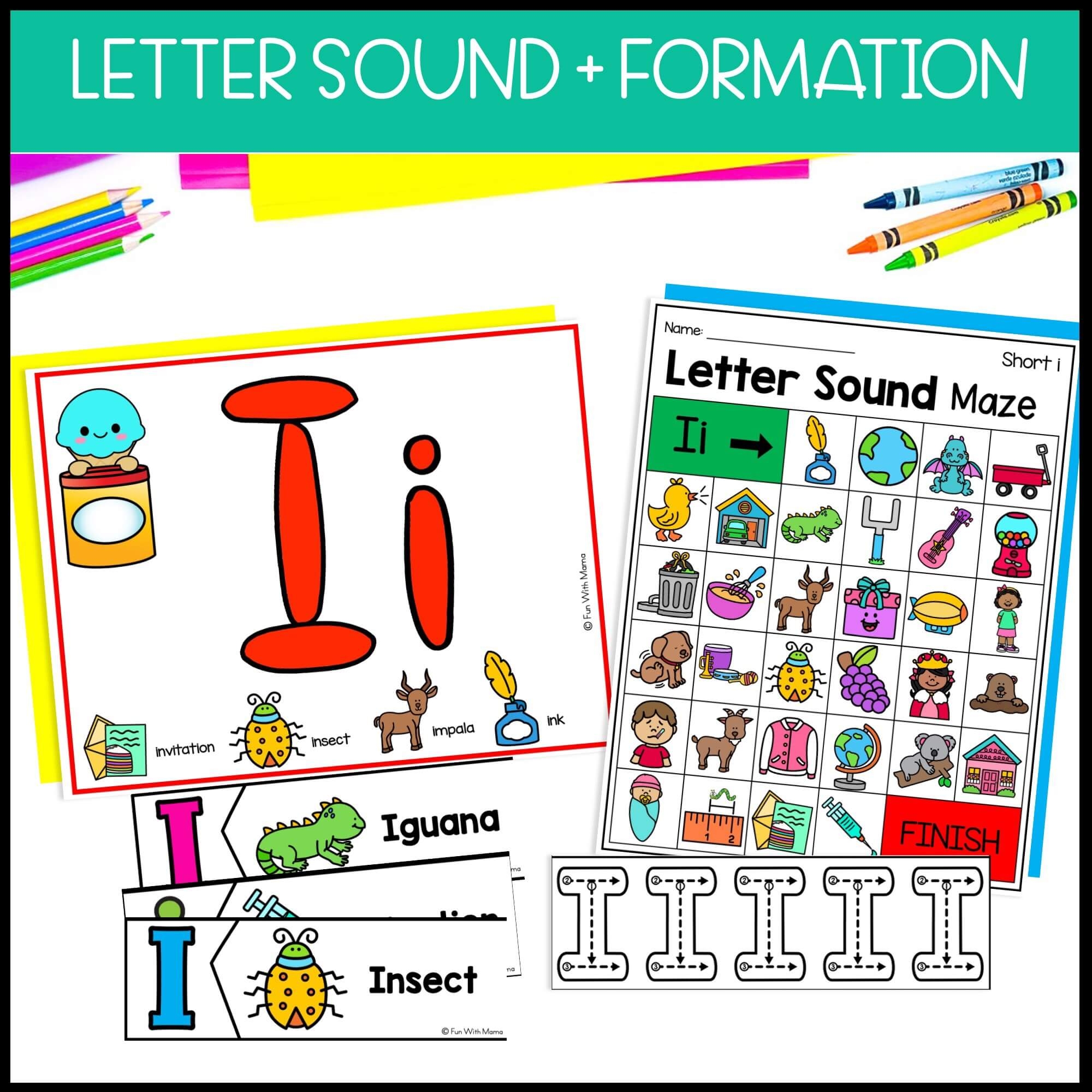 phonics letter i worksheets