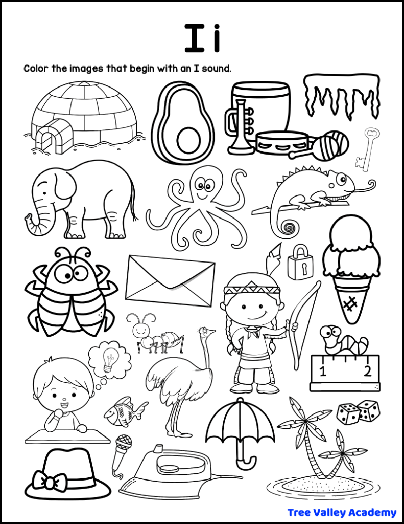 kindergarten letter sounds worksheets