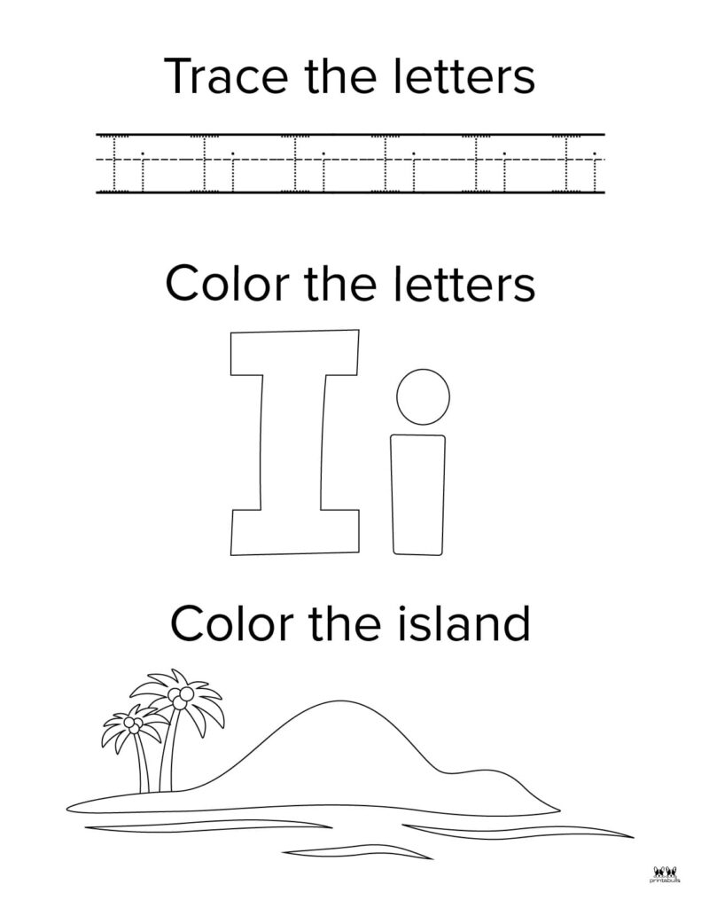 letter i worksheets for preschoolers