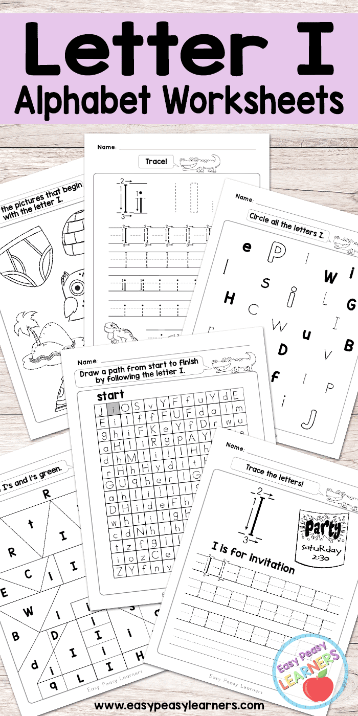 free letter i worksheets for preschoolers