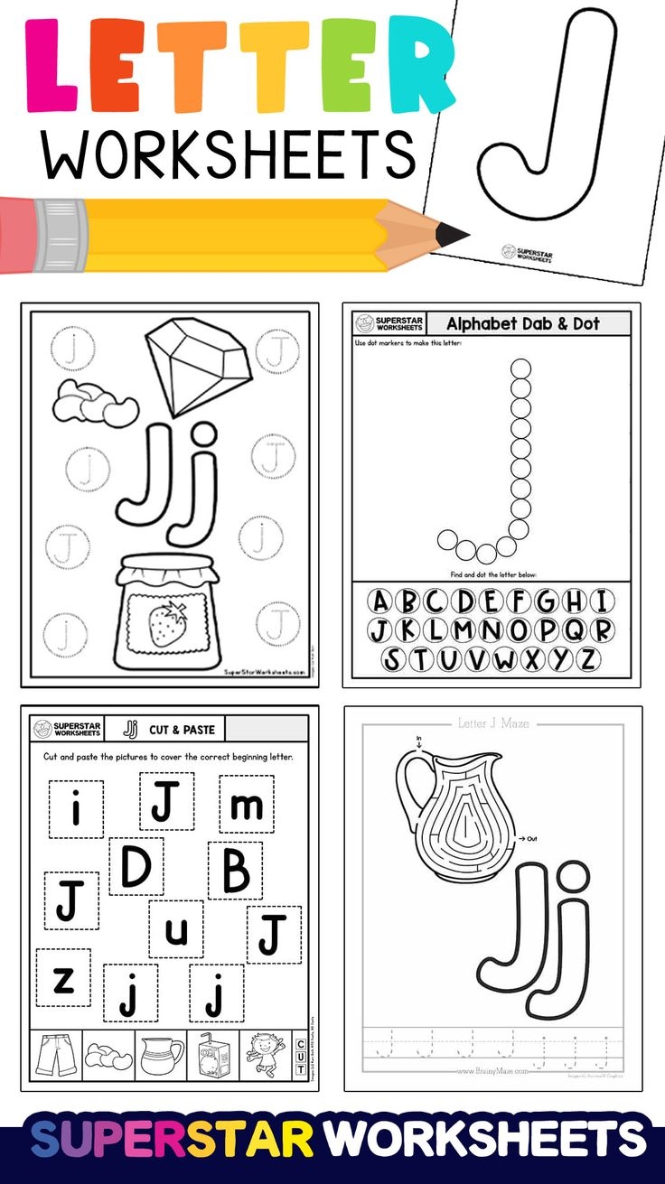 j phonics worksheet