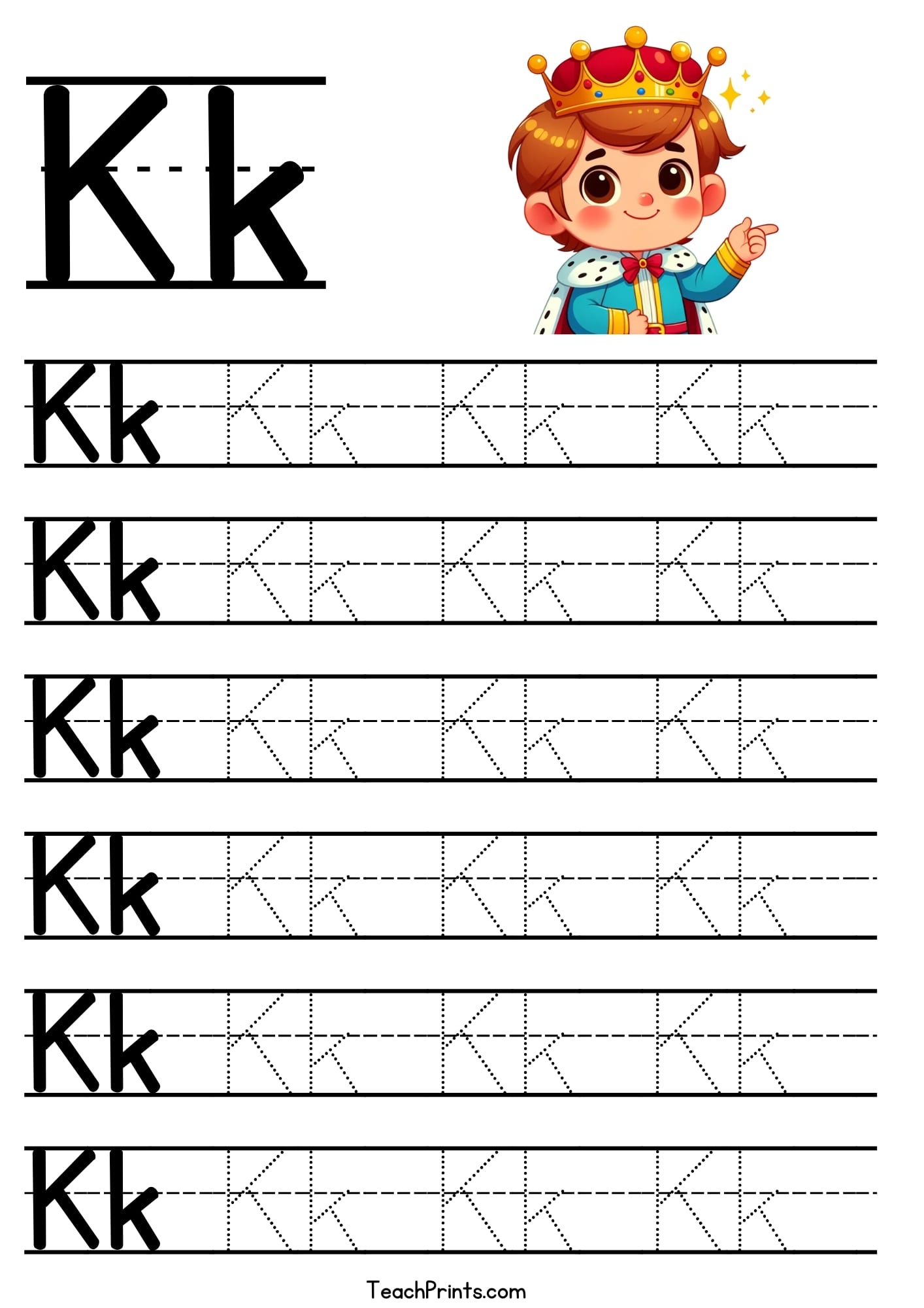 letter k worksheets for kindergarten