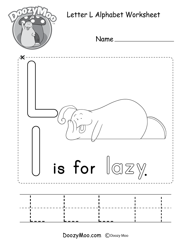 letter l preschool worksheets