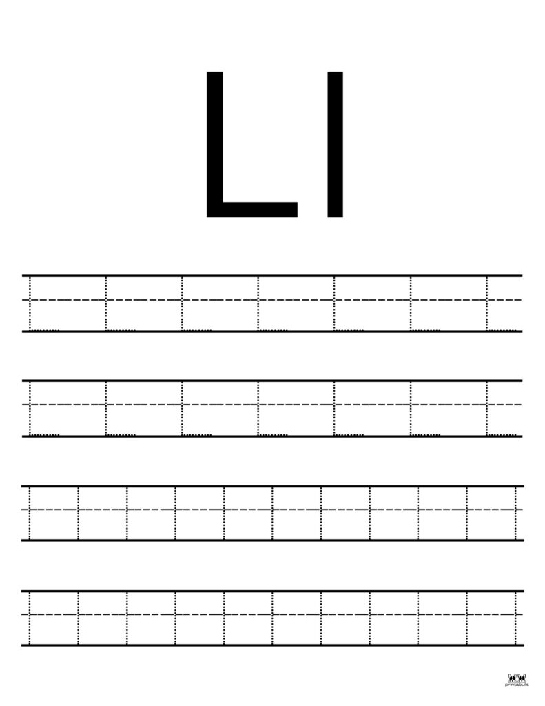 letter l kindergarten worksheets