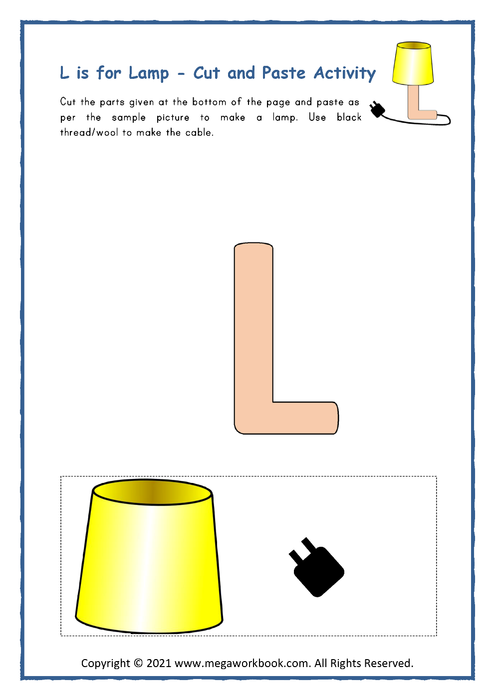 l preschool worksheet