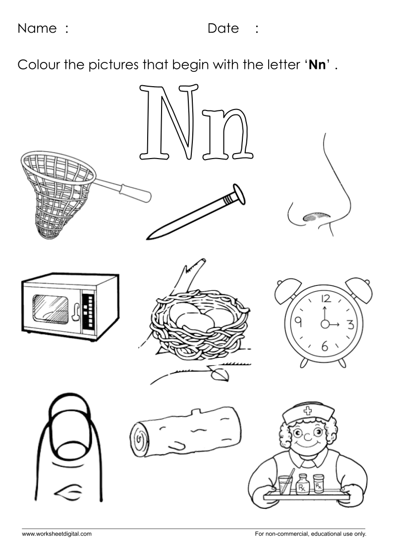 Letter N Worksheet For Kindergarten Worksheet Digital 1 Teacher Made Resources