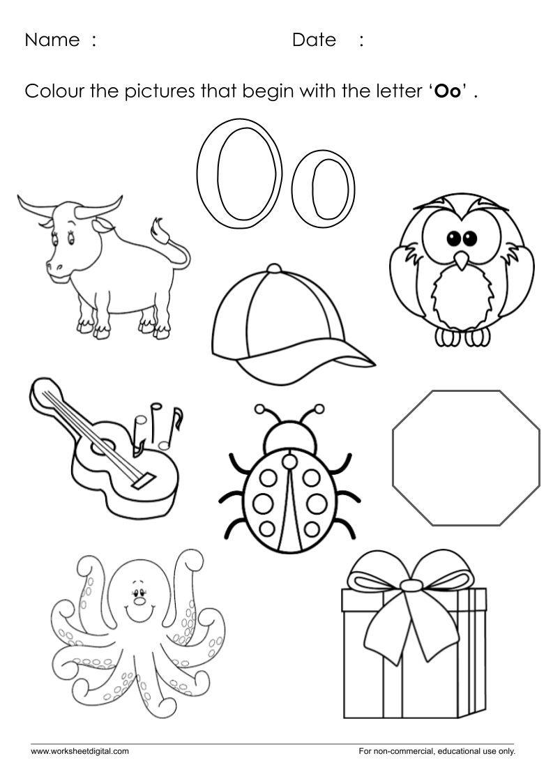 Letter O Worksheet For Kindergarten Worksheet Digital 1 Teacher Made Resources