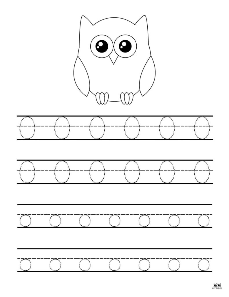 letter o worksheets for preschool