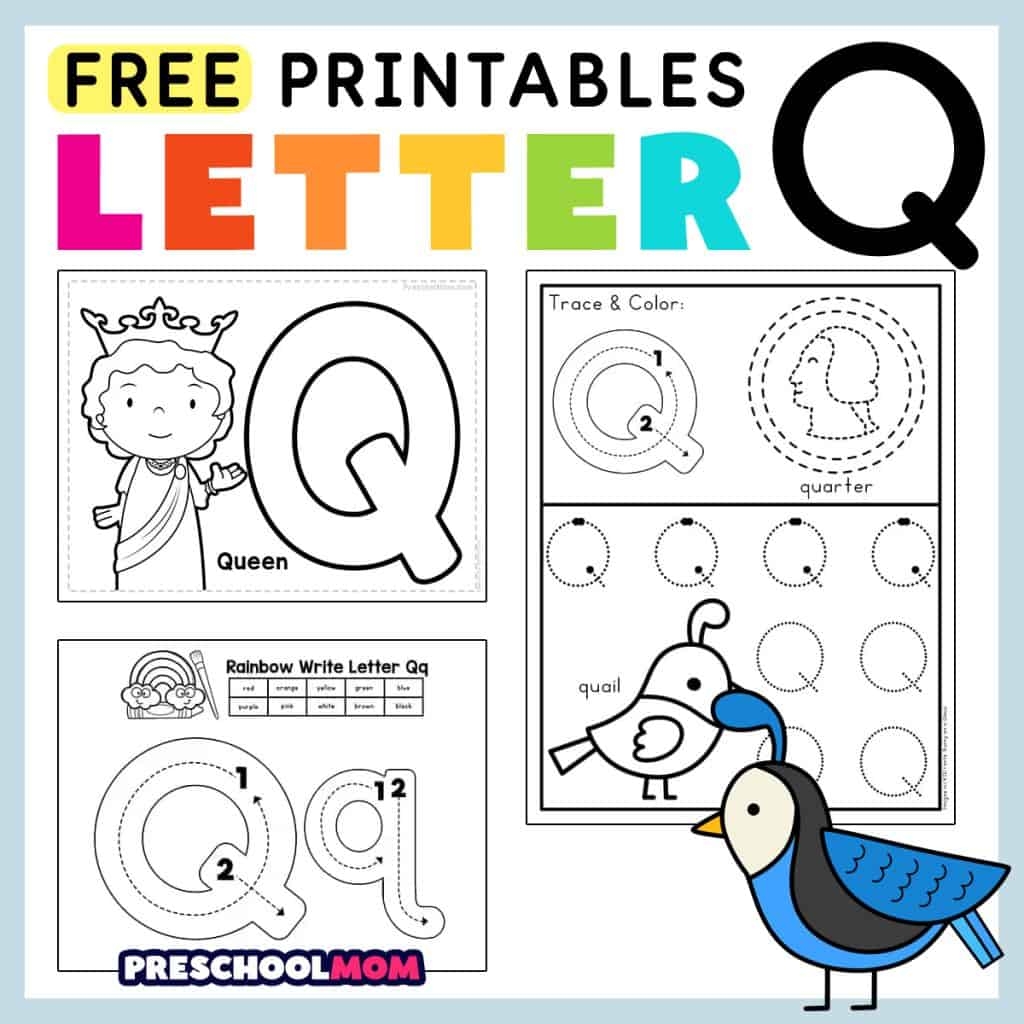 Letter Q Preschool Printables Preschool Mom Letter Q Preschool Printables Preschool Mom