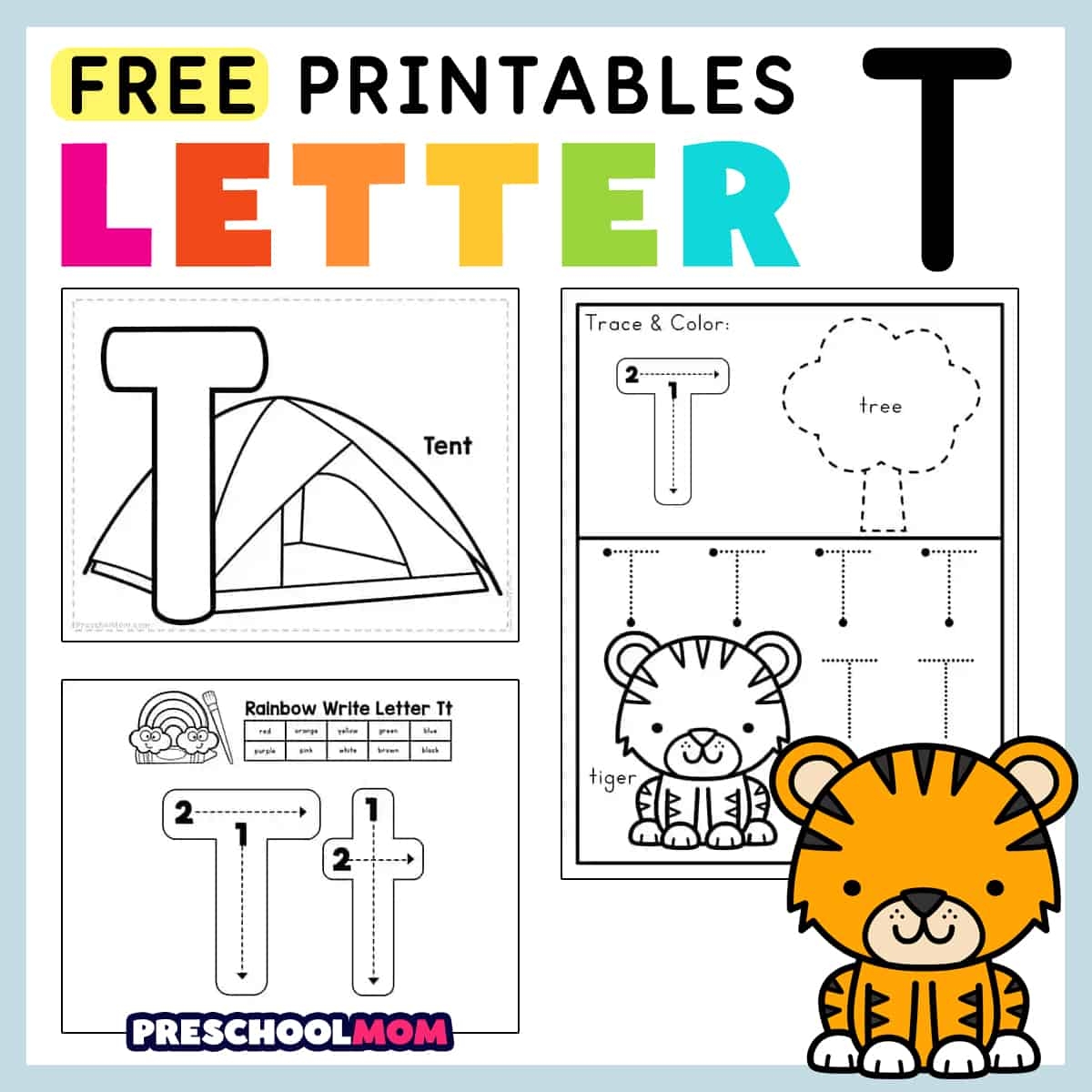 Letter T Preschool Printables Preschool Mom
