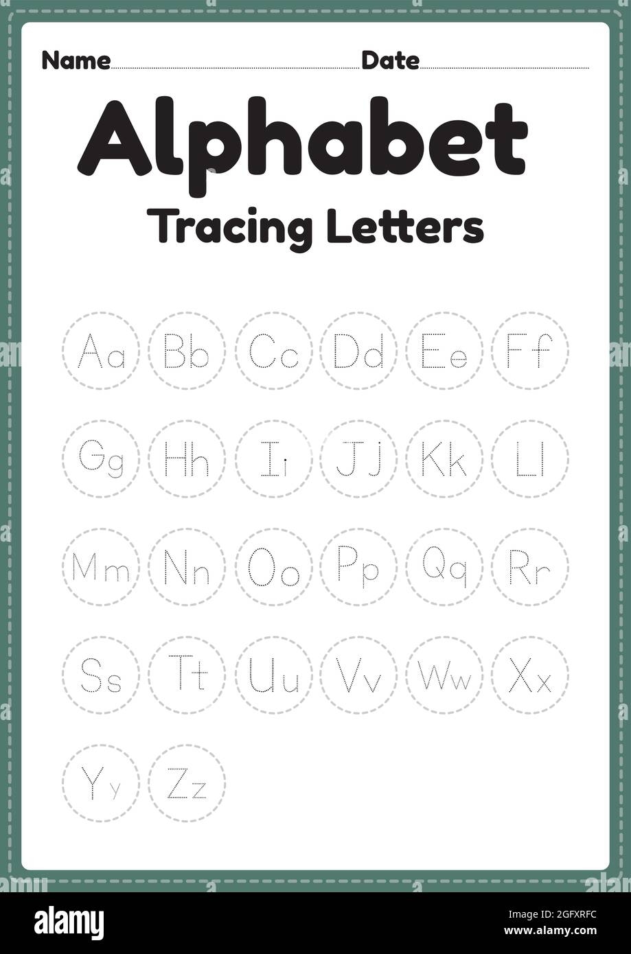 preschool letter worksheets