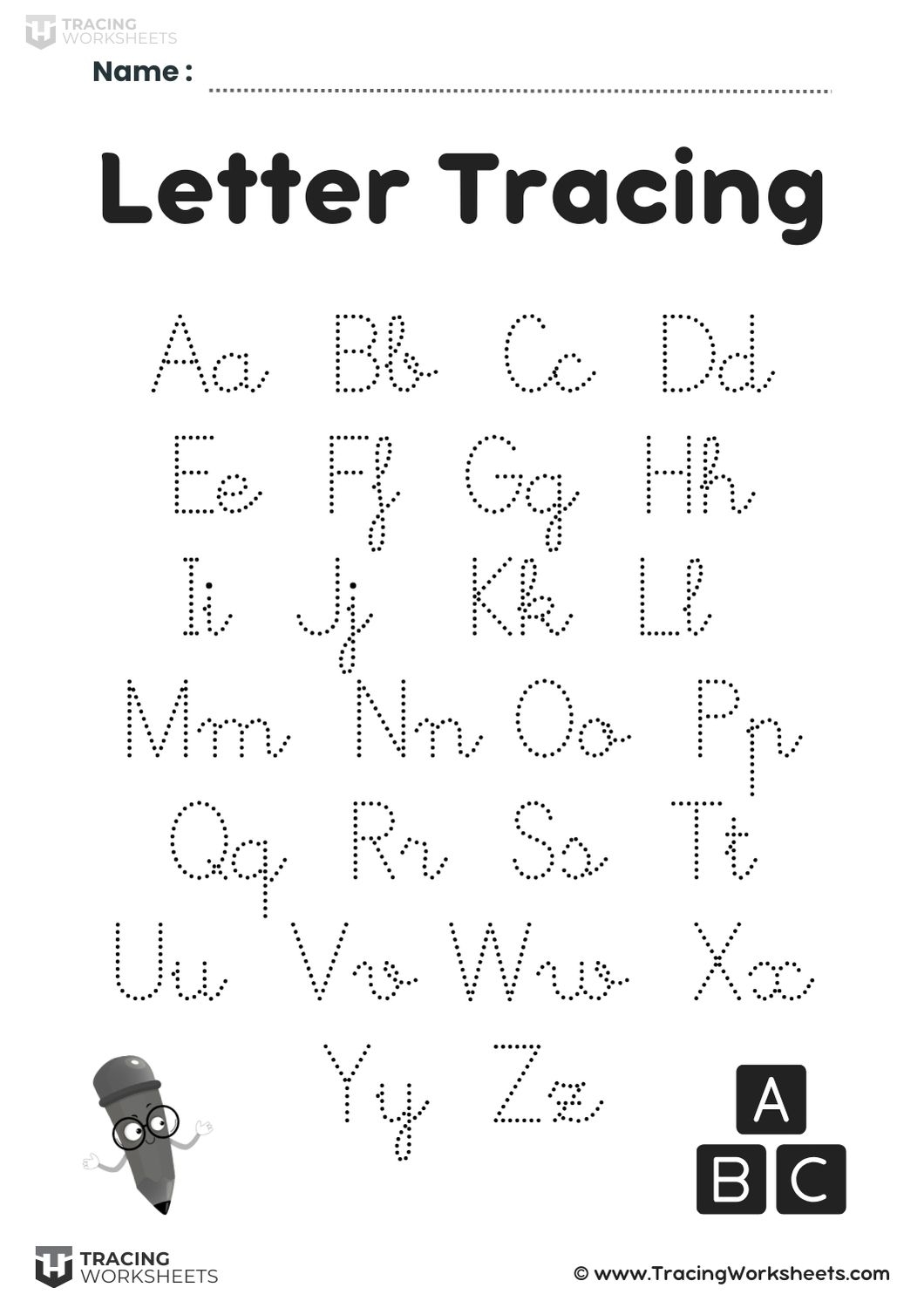 free printable tracing letter a worksheets