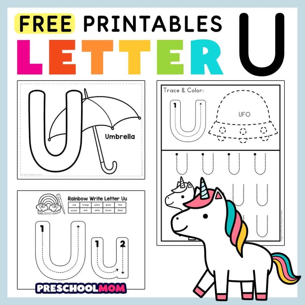 Letter U Preschool Printables Preschool Mom