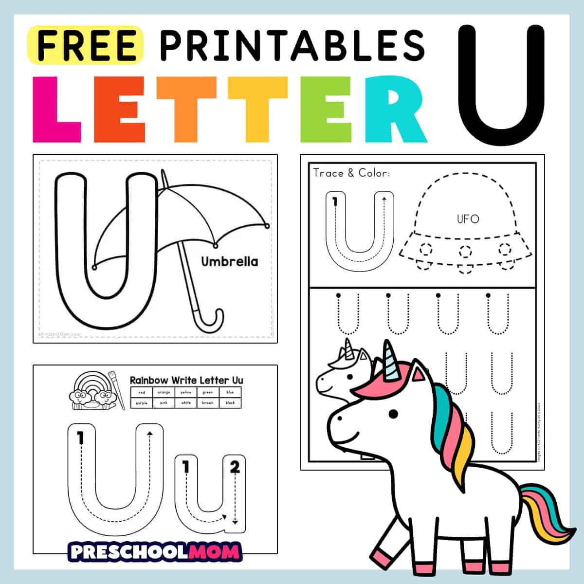 Letter U Preschool Printables Preschool Mom Letter U Preschool Printables Preschool Mom