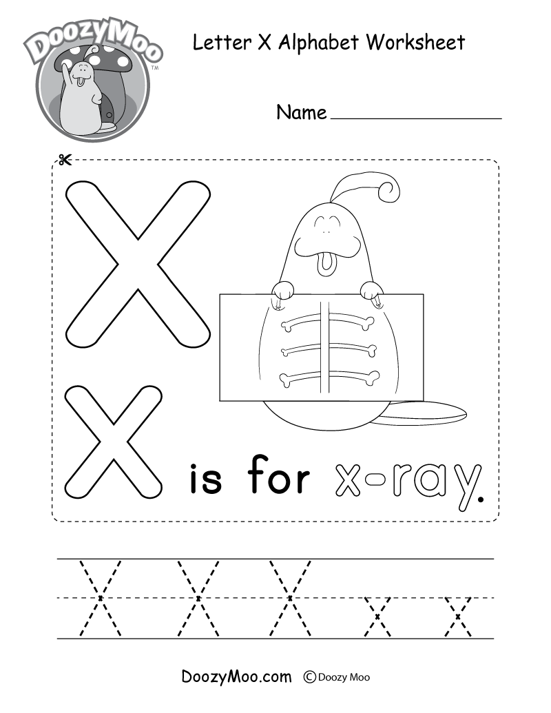 Letter X Alphabet Activity Worksheet Doozy Moo Letter X Alphabet Activity Worksheet Doozy Moo