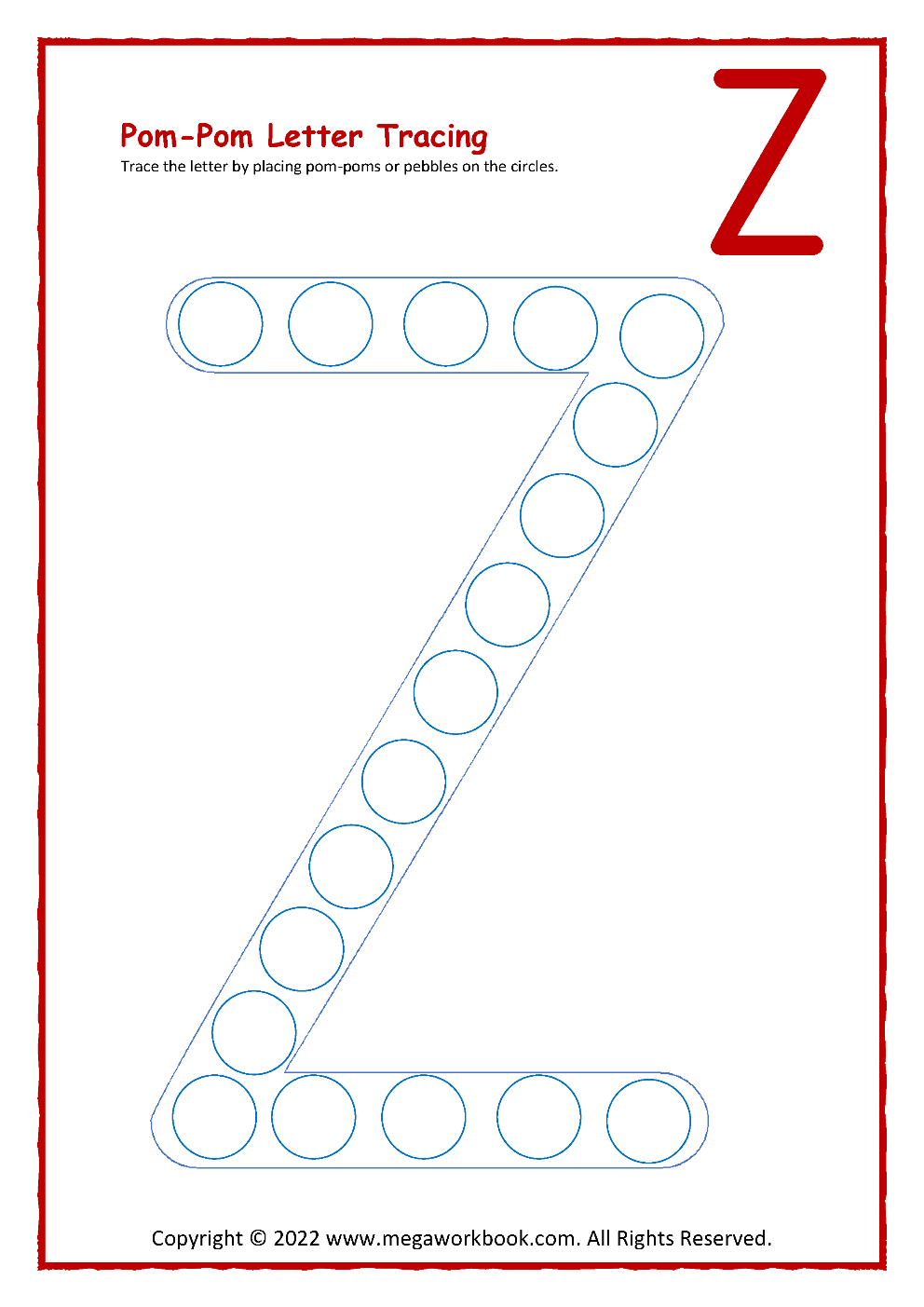 Letter Z Worksheets For Kindergarten Letter Z Activities Letter Z Crafts Letter Z Printables MegaWorkbook