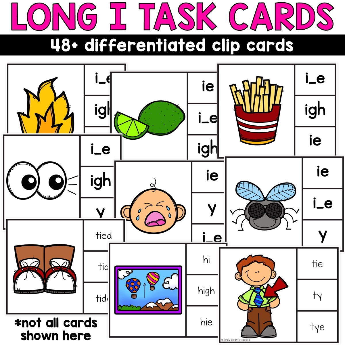 Long I Word Work Centers Activities i e Ie Igh Y Simply Creative Teaching