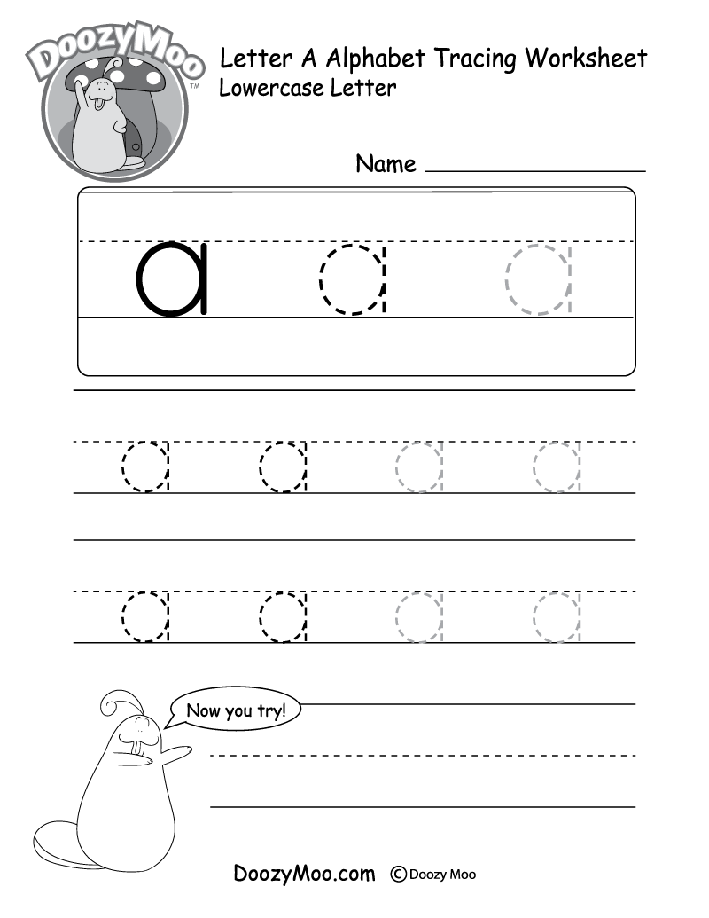 abc tracing worksheets for kindergarten
