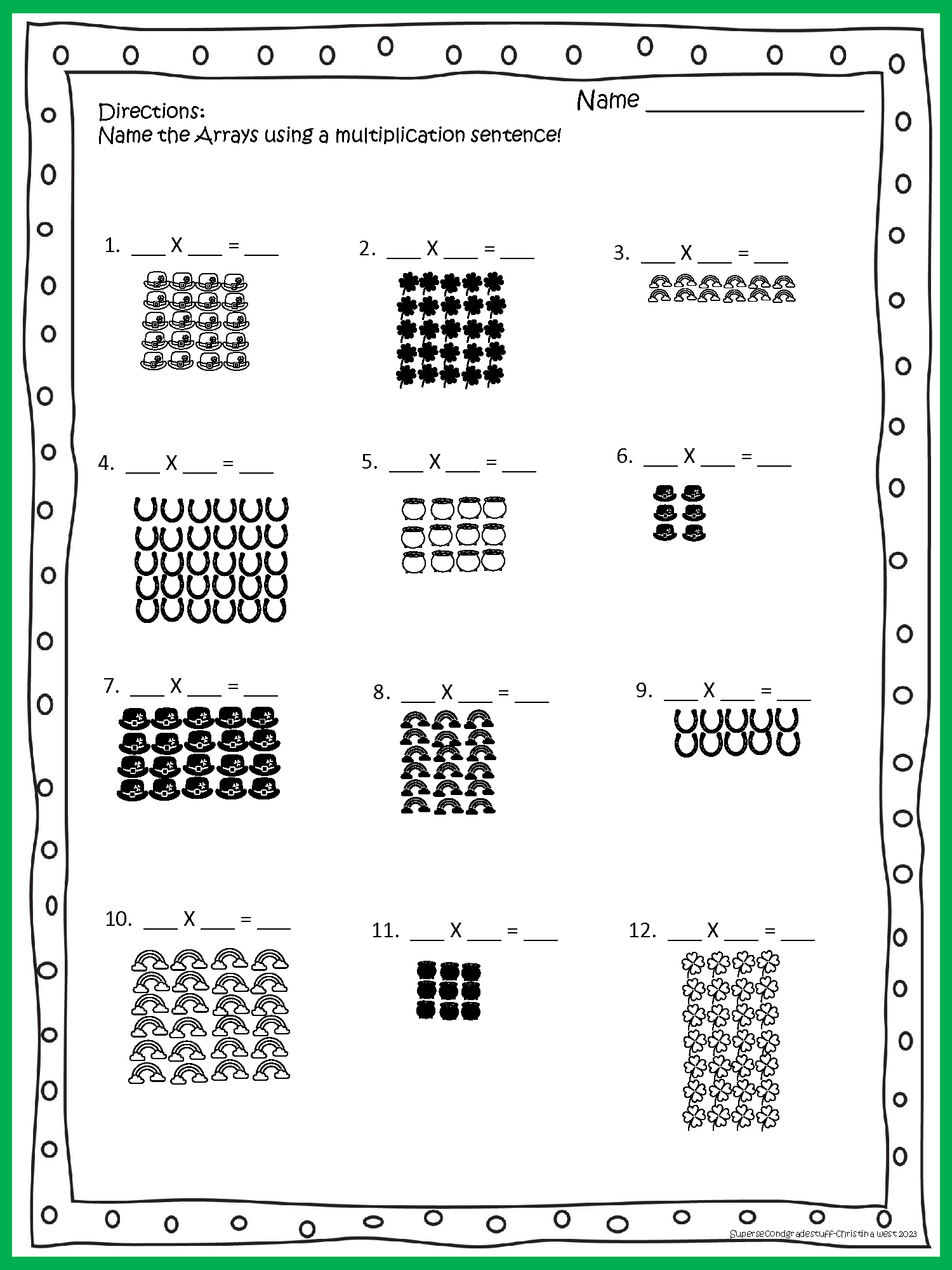array math worksheets array math worksheets