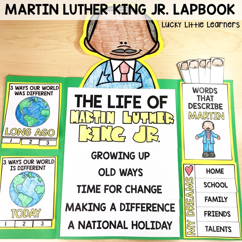 Martin Luther King Jr Day Activities And Videos Lucky Little Learners