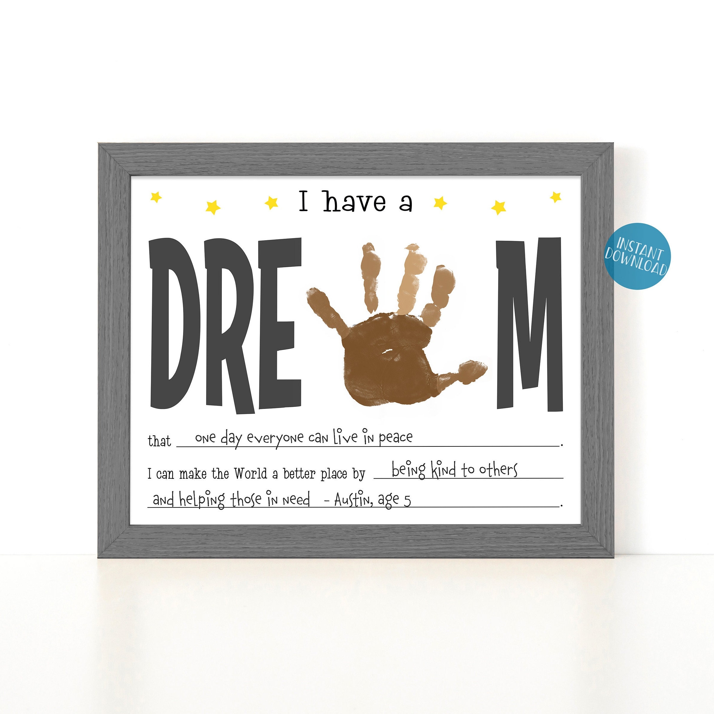 Martin Luther King Jr Day Activities For Kids I Have A Dream Toddler Handprint Art MLK Day Classroom Activity Fill In DIY Kid Craft Kit Etsy Martin Luther King Jr Day Activities For Kids I Have A Dream Toddler Handprint Art MLK Day Classroom Activity Fill In DIY Kid Craft Kit Etsy